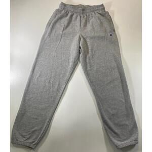 Champion Men's Grey Sweatpants with Elastic Waistband